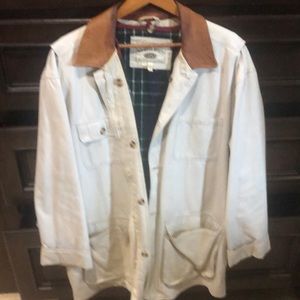 Barn Jacket with Leather collar